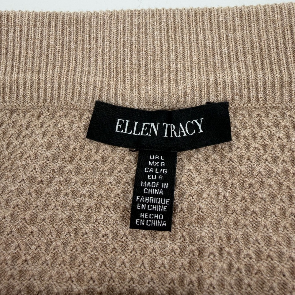 NWT Ellen Tracy Seed Stitch Contrast Trim Skirt L - Picture 5 of 7